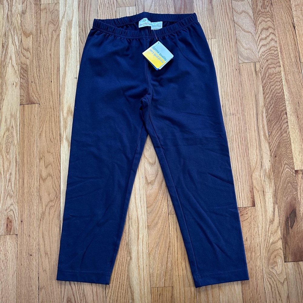 NWT Hanna Andersson Kids Navy Blue Leggings Size 160cm / 12